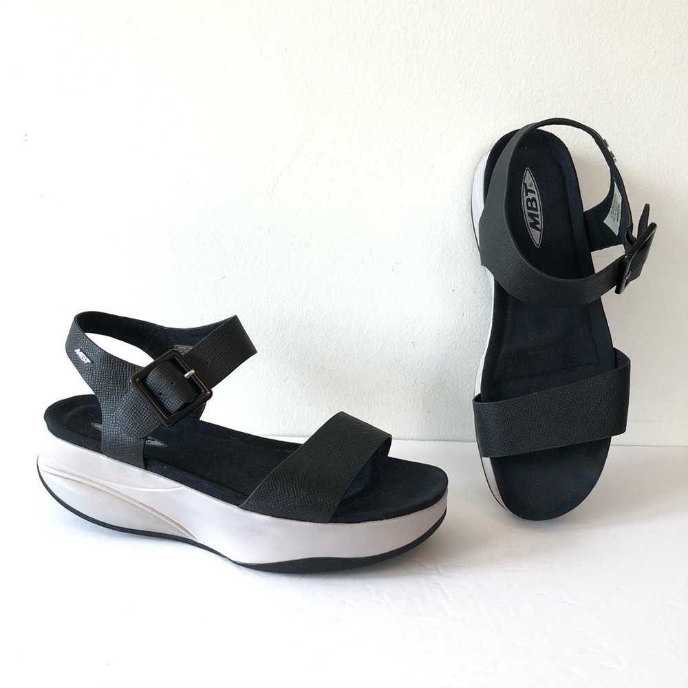 MBT Manni 2 Black Nappa Sandals